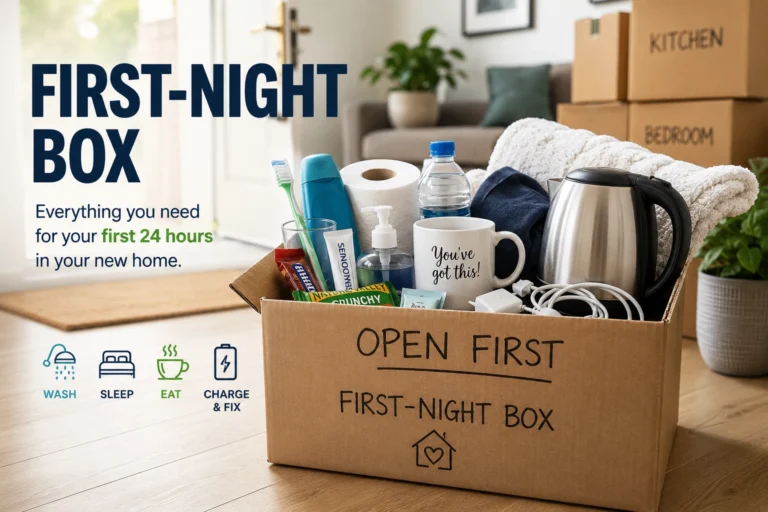 First Night Box for Moving House: What to Pack