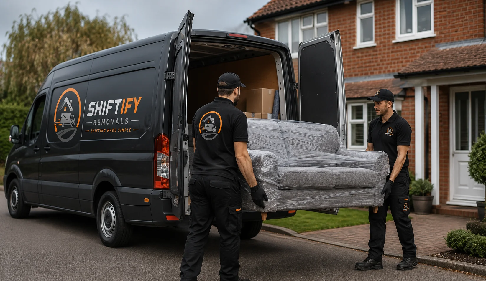 Aylesbury removals team on moving day