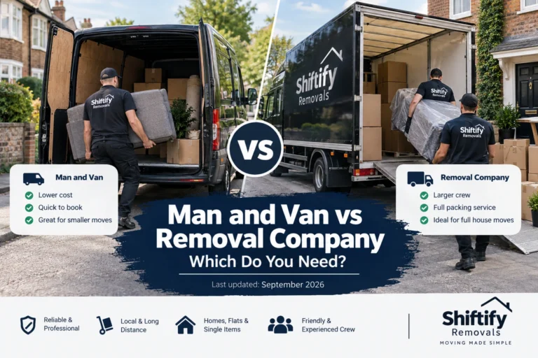 Man and Van vs Removal Company: Which Do You Need?